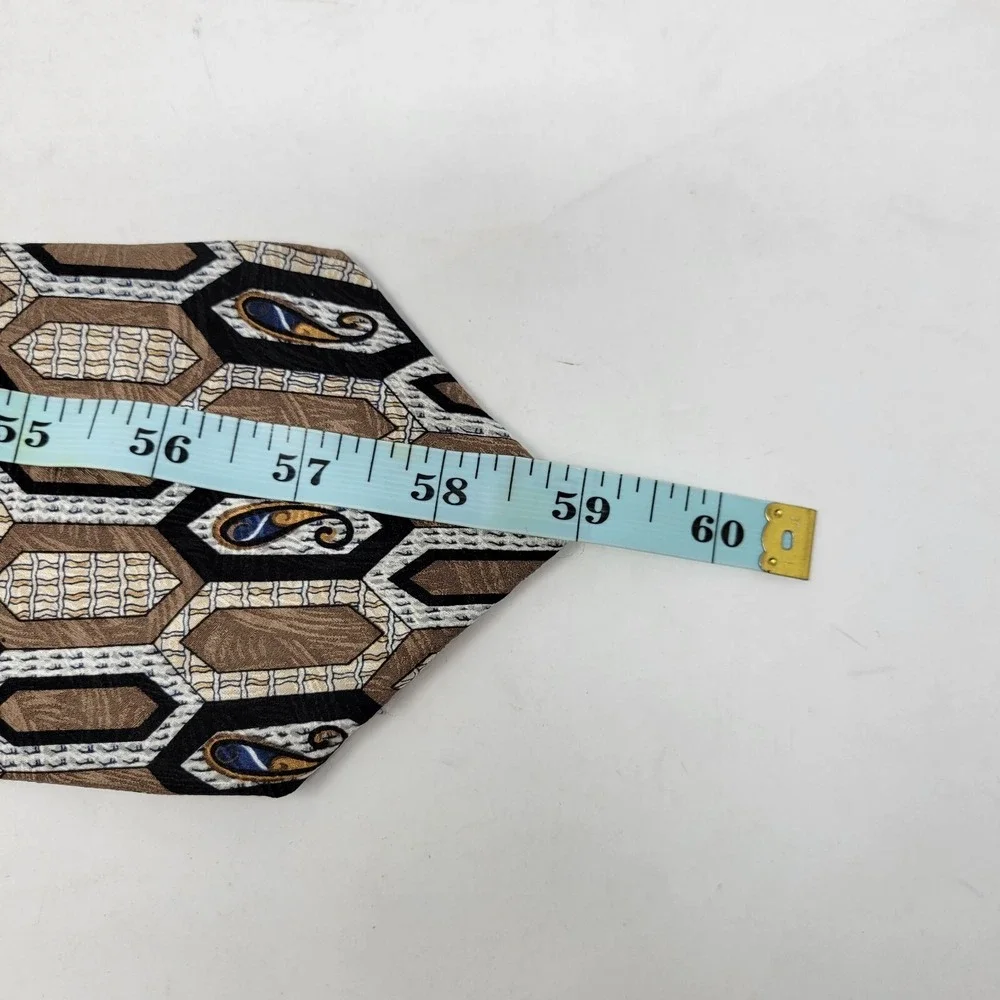 Givenchy Tie Men Necktie Silk Formal Necktie‎ Paisley Honeycomb Monsieur Adult